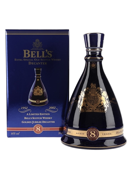 Bell's Ceramic Decanter 2002 Golden Jubilee Queen Elizabeth II 50 Years Reign 70cl / 40%