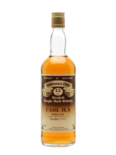 Caol Ila 1972 15 Year Old Connoisseurs Choice Bottled 1980s - Gordon & MacPhail 75cl