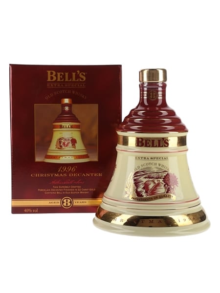 Bell's Christmas 1996 Ceramic Decanter Ingredients Of Quality 70cl / 40%