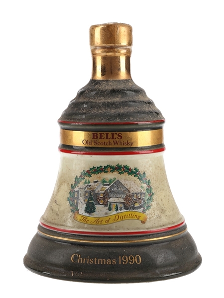 Bell's Christmas 1990 Ceramic Decanter The Art Of Distilling 75cl / 43%