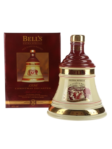 Bell's Christmas 1996 Ceramic Decanter Ingredients Of Quality 70cl / 40%