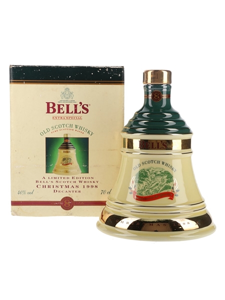 Bell's Christmas 1998 Ceramic Decanter Ingredients of Quality 70cl / 40%