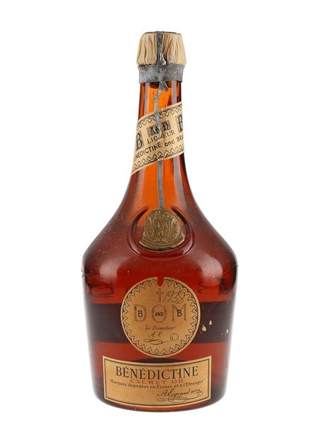 Benedictine B and B Cachet Or Bottled 1950s 75cl