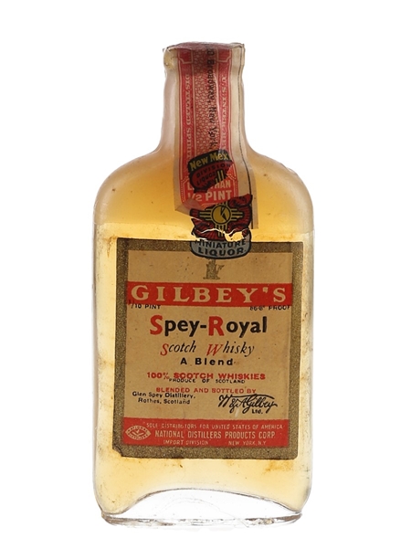 Gilbey's Spey Royal Bottled 1940s-1950s - National Distillers Products Corp. 4.7cl / 43.4%