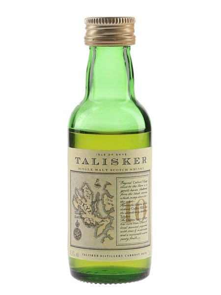 Talisker 10 Year Old Bottled 1990s - Map Label 5cl / 45.8%