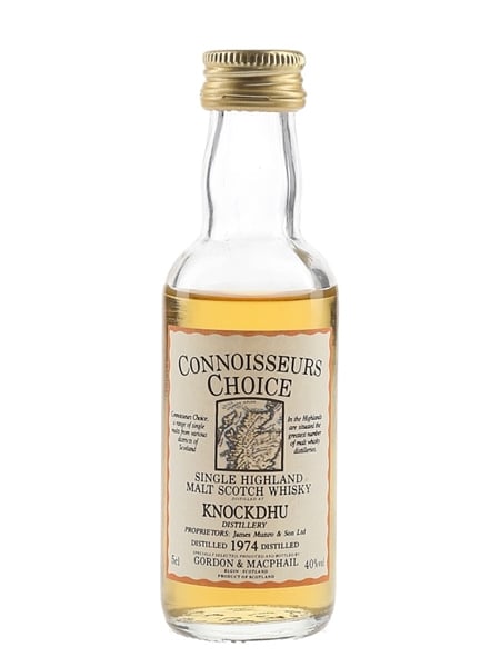 Knockdhu 1974 Connoisseurs Choice Bottled 1980s-1990s - Gordon & MacPhail 5cl / 40%