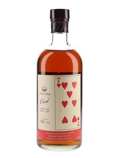 Hanyu 1990 Ichiro's Malt Seven Of Hearts Card Series - Cask #9002 70cl / 54%