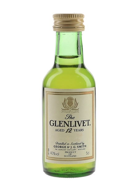 Glenlivet 12 Year Old Bottled 1980s 5cl / 40%