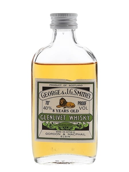 Glenlivet 8 Year Old Bottled 1980s - Gordon & MacPhail 5cl / 40%