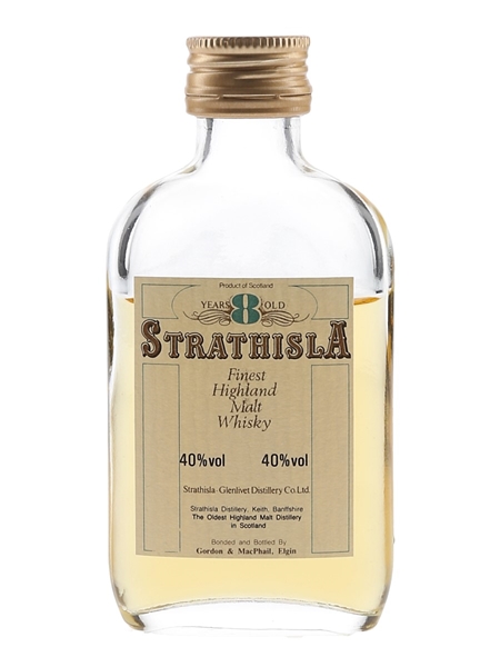 Strathisla 8 Year Old Bottled 1970s-1980s - Gordon & MacPhail 5cl / 40%