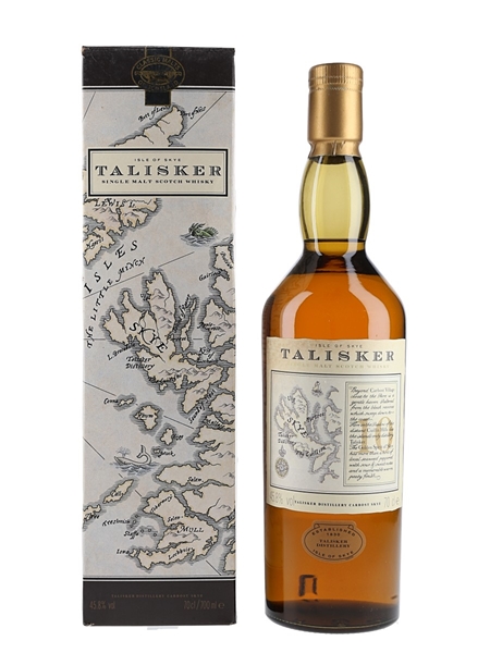 Talisker 10 Year Old Bottled 1990s - Map Label 70cl / 45.8%