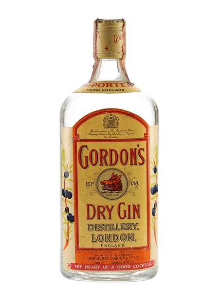 Gordon's Dry Gin Bottled 1970s 75cl / 43%