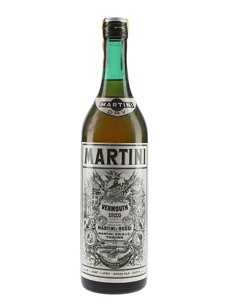 Martini Dry Bottled 1960s-1970s 100cl / 18.5%