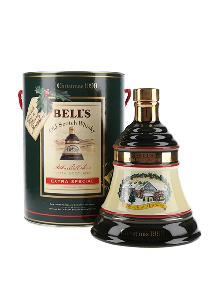 Bell's Christmas 1990 Ceramic Decanter The Art Of Distilling 75cl / 43%