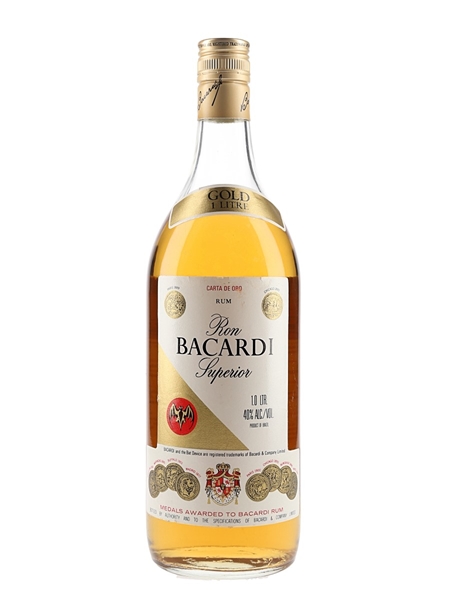 Bacardi Gold Bottled 1990s 100cl / 40%