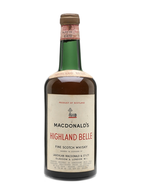 MacDonald's Highland Belle Bottled 1970s 75cl / 43%