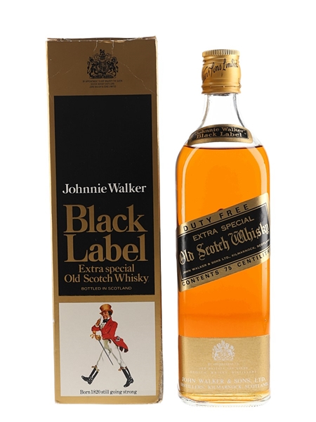 Johnnie Walker Black Label Extra Special Bottled 1980s - Duty Free 75cl