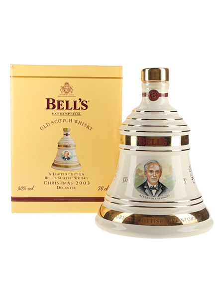 Bell's Christmas 2003 Ceramic Decanter Alexander Fleming 70cl / 40%