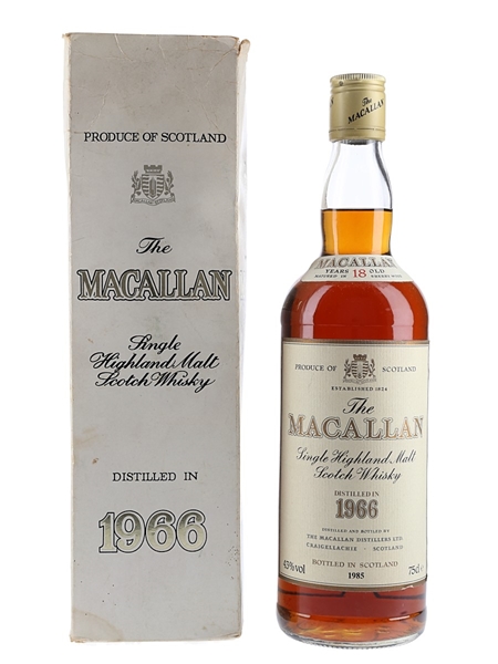 Macallan 1966 - Lot 124385 - Buy/Sell Macallan Whisky Online