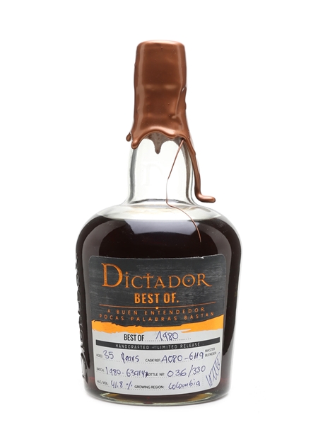 Dictador Best Of 1980 Rum 35 Year Old 70cl / 41.8%