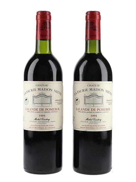 Chateau La Faurie Maison Neuve 1994 Lalande De Pomerol - Michel Coudroy 2 x 75cl / 12.5%