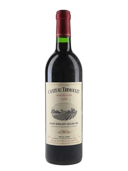 Chateau Trimoulet 1989 Saint Emilion Grand Cru Classé 75cl / 12.5%