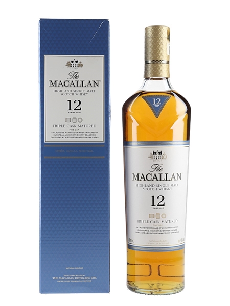 Macallan 12 Year Old Fine Oak Triple Cask Matured 70cl / 40%