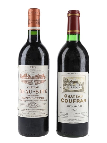 Chateau Coufran 1993 & Chateau Beau-Site 1993 Cru Bourgeois 2x 75cl