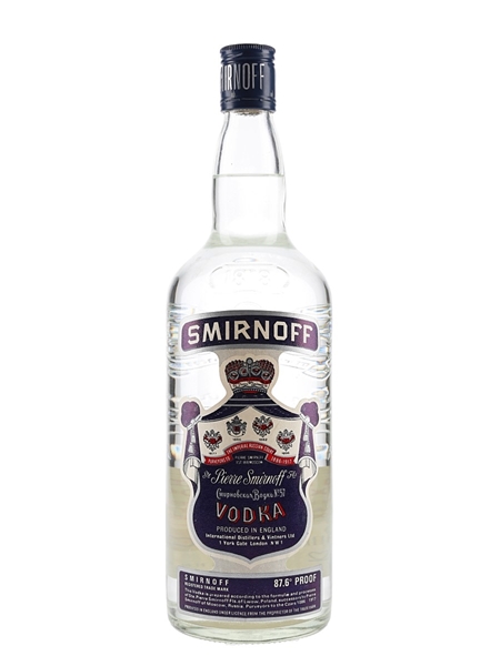 Smirnoff Blue Label Bottled 1970s - England 100cl / 50%