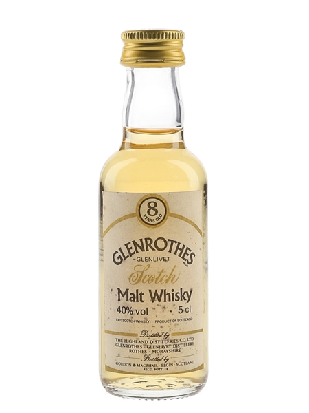 Glenrothes Glenlivet 8 Year Old Bottled 1990s - Gordon & MacPhail 5cl / 40%