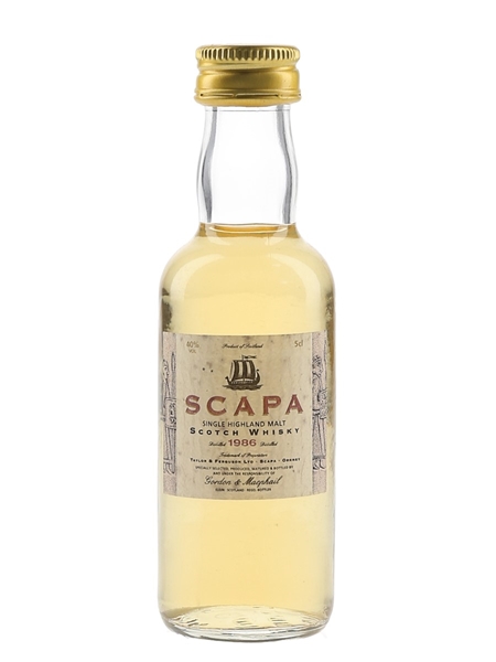 Scapa 1986 Bottled 1990s - Gordon & MacPhail 5cl / 40%