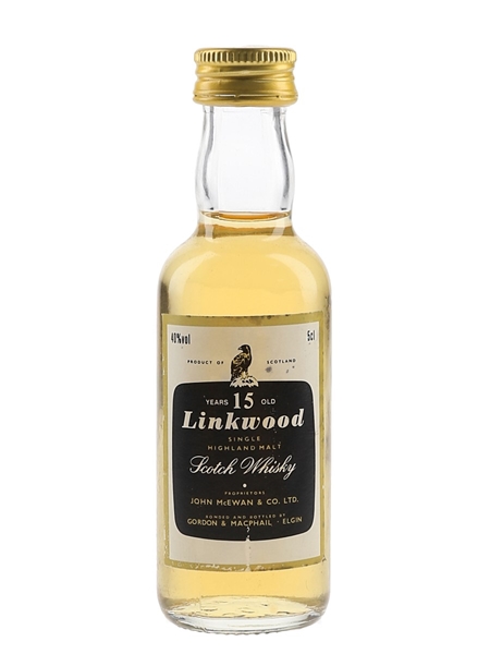 Linkwood 15 Year Old Bottled 1990s - Gordon & MacPhail 5cl / 40%