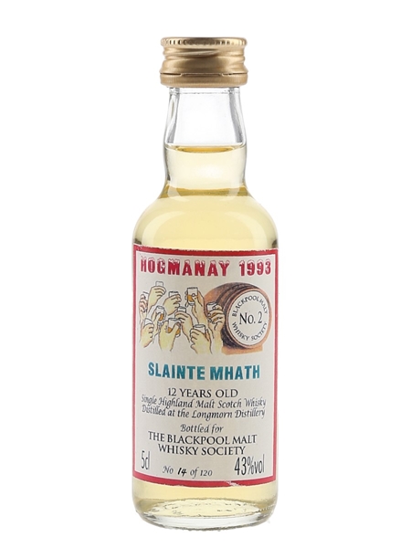 Longmorn 12 Year Old Hogmanay 1993 Blackpool Malt Whisky Society 5cl / 43%