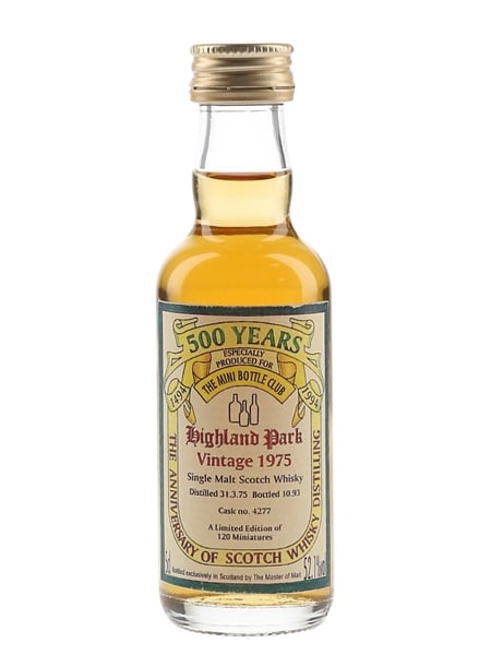 Highland Park 1975 Celebrating 500 Years Of Scotch Whisky 5cl / 52.1%