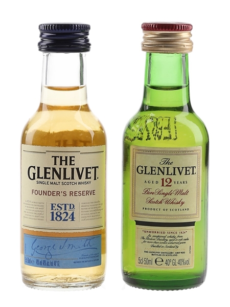 Glenlivet 12 Year Old & Glenlivet Founder's Reserve  2 x 5cl / 40%