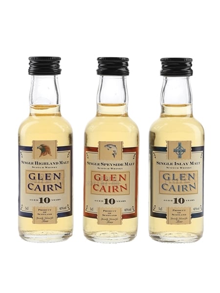 Glen Cairn 10 Year Old Regional Malts Tesco 3 x 5cl / 40%