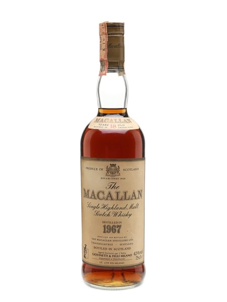 Macallan 1967 18 Year Old - Giovinetti 75cl / 43%