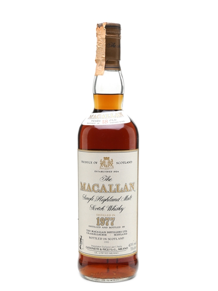 Macallan 1977 18 Year Old - Giovinetti 70cl / 43%