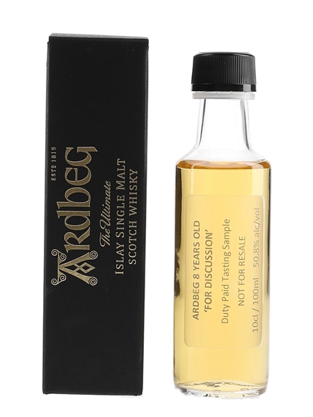 Ardbeg 8 Year Old For Discussion Trade Sample 10cl / 50.8%