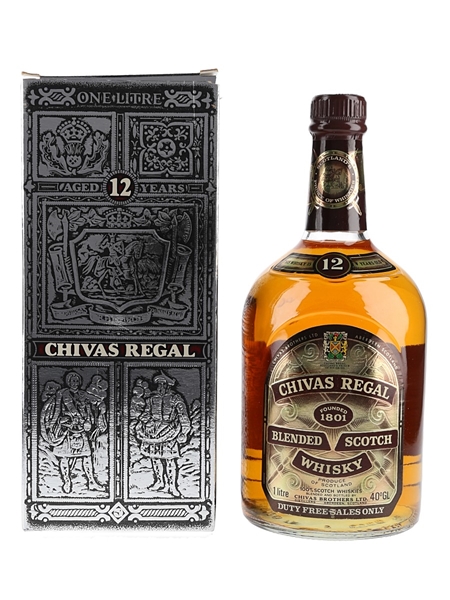 Chivas Regal 12 Year Old Bottled 1980s - Duty Free 100cl / 40%