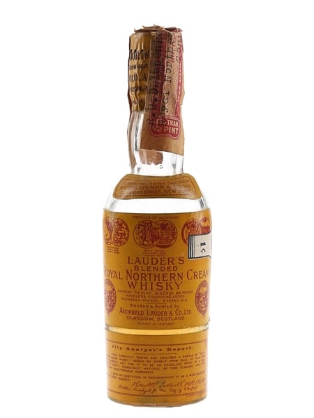 Lauder's Royal Northern Cream 9 Year Old Bottled 1934 - R U Delapenha 4.7cl / 43%