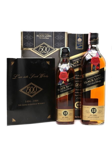 Johnnie Walker Black Label Regala 500 Years Of Scotch Whisky 70cl & 35cl / 40%