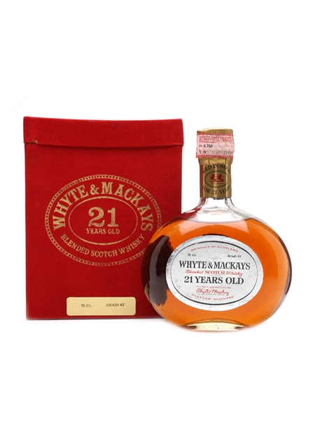 Whyte & Mackays 21 Year Old Bottled 1970s - 20th Anniversary Whiskiteca 75cl / 43%