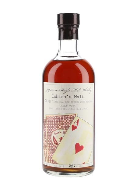 145本限定SINGLE MALT SCOTCH WHISKY Hanyu 1985 Ichiro's Malt Ace Of Hearts - Lot 126145 - Buy