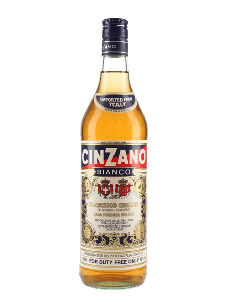 Cinzano Bianco Bottled 1990s - Duty Free 100cl / 16%