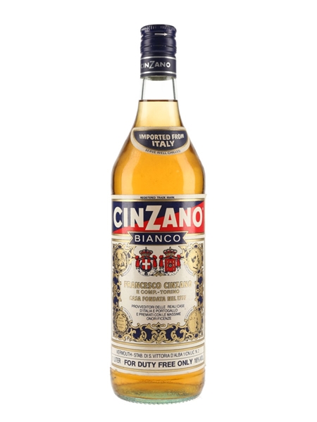 Cinzano Bianco Bottled 1990s - Duty Free 100cl / 16%