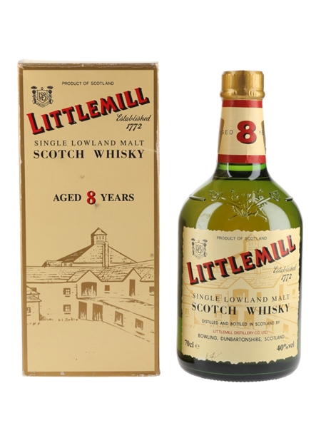 Littlemill 8 Year Old Bottled 1990s 70cl / 40%