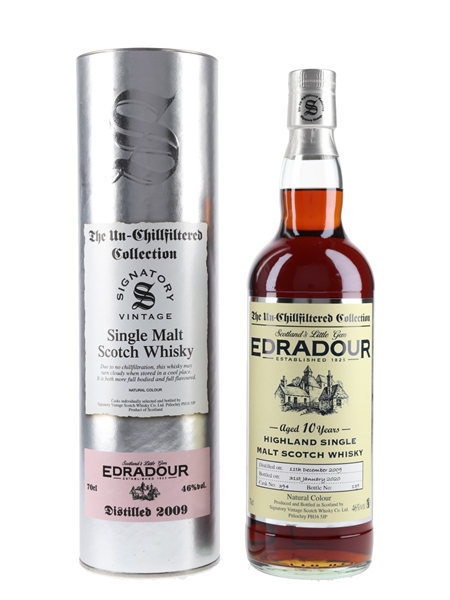 Edradour 2009 10 Year Old Bottled 2020 - Signatory Vintage 70cl / 46%