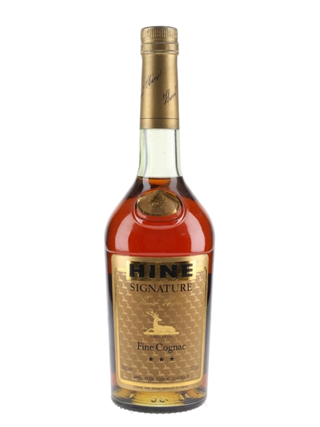 Hine Signature 3 Star Bottled 1980s 68cl / 40%