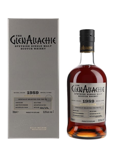 Glenallachie 1989 32 Year Old Single Cask 6495 Bottled 2021 - UK Exclusive 70cl / 55.8%